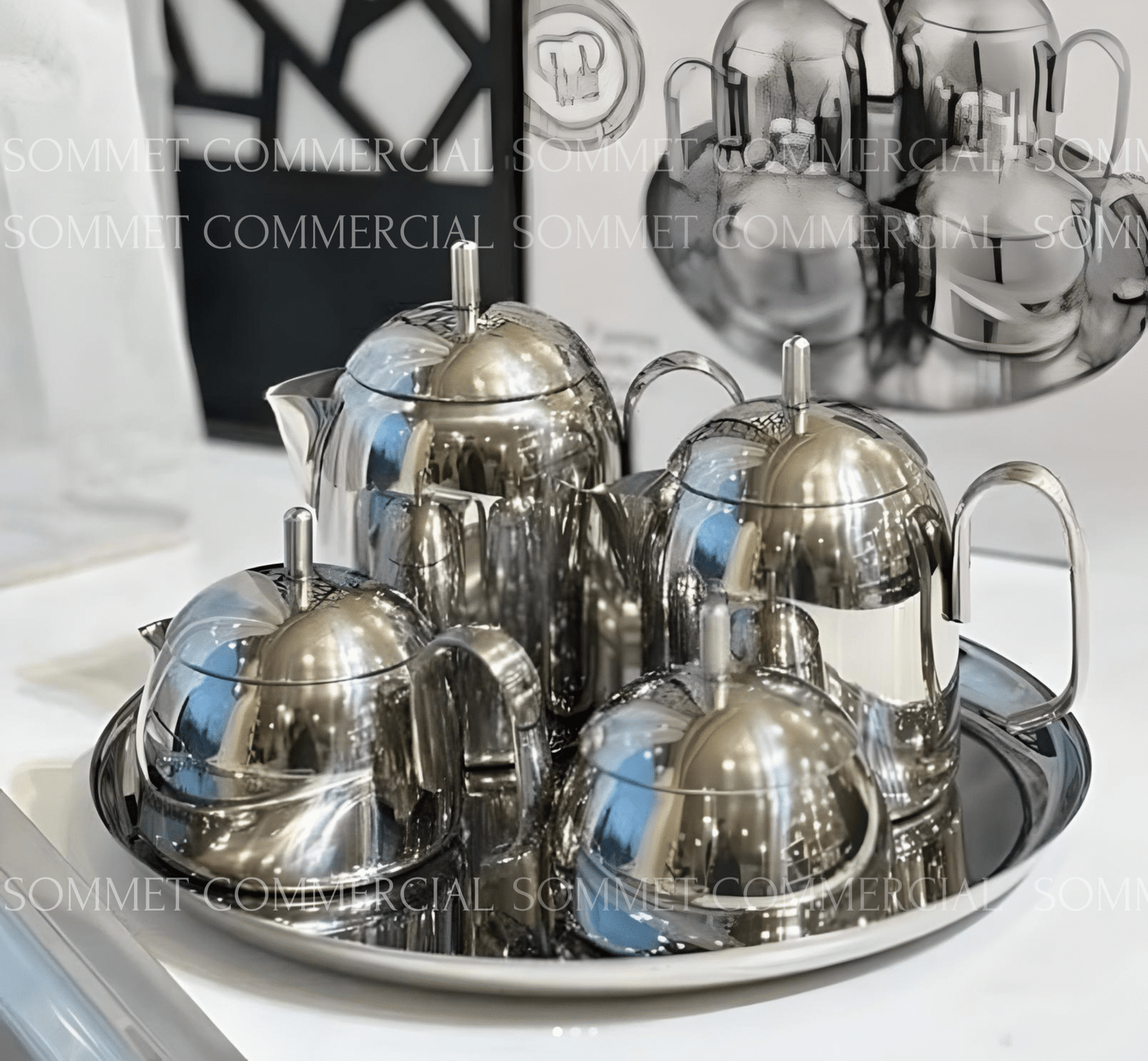 Service 9 pièces Thé & Café Korkmaz A280 en Inox