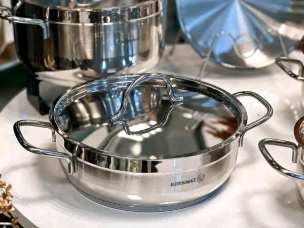 Set de Casseroles Korkmaz – 9 Pièces en Acier Inoxydable 18/10 – Image 2