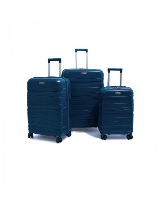 Set de 3 valises Titou incassables à roues démontables – Turquoise