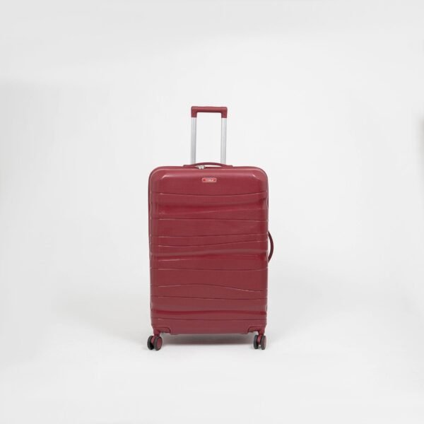 Set de 3 valises Titou incassables à roues démontables – Rouge Bordeaux – Image 3