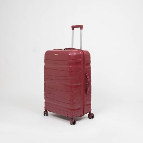 Set de 3 valises Titou incassables à roues démontables – Rouge Bordeaux – Image 2