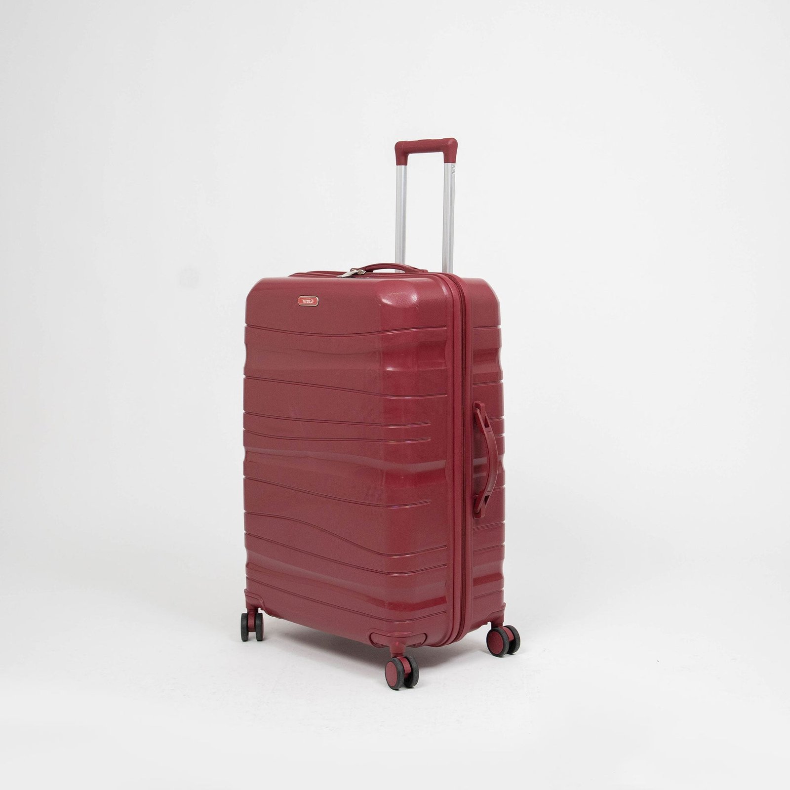 Set de 3 valises Titou incassables à roues démontables – Rouge Bordeaux – Image 2