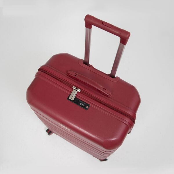Set de 3 valises Titou incassables à roues démontables – Rouge Bordeaux – Image 5