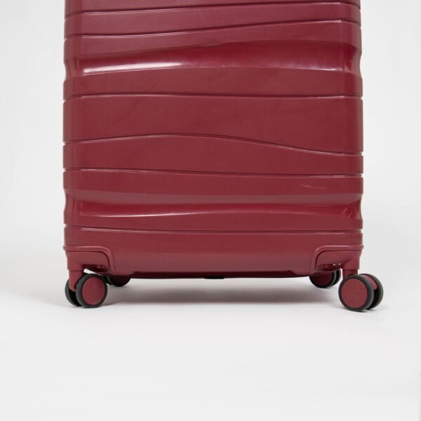 Set de 3 valises Titou incassables à roues démontables – Rouge Bordeaux – Image 4