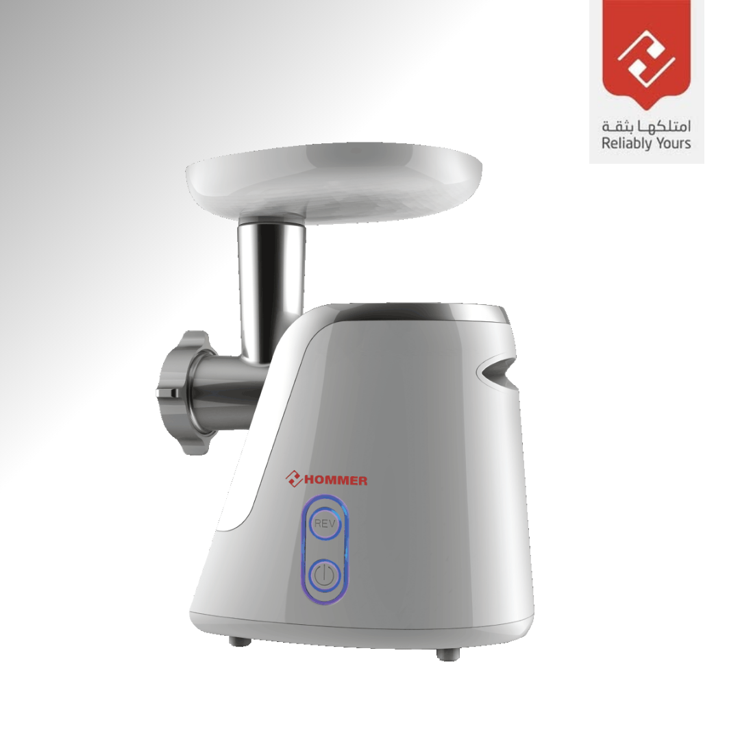 Hachoir à Viande 1500W avec Disques Inox et Bouton Marche Arrière