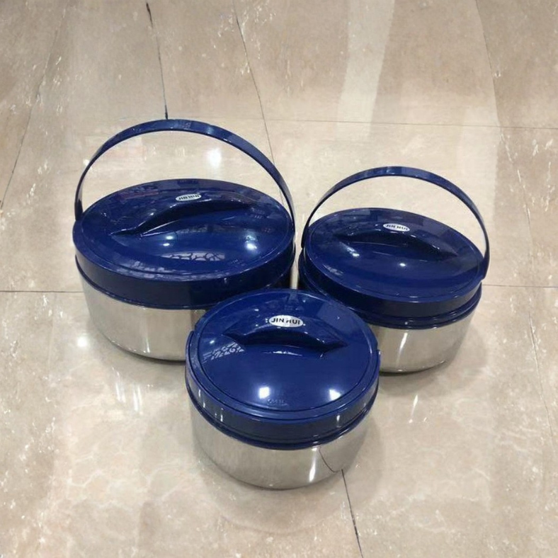 Set de 3 Thermos Alimentaires Isothermes KEEP WARM en Acier inoxydable