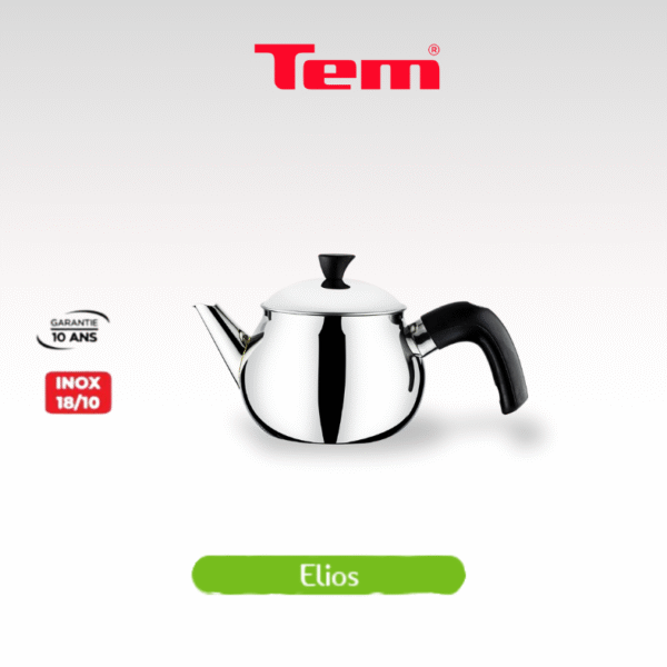 Théière 1 Litre en Inox 18/10 - Tem