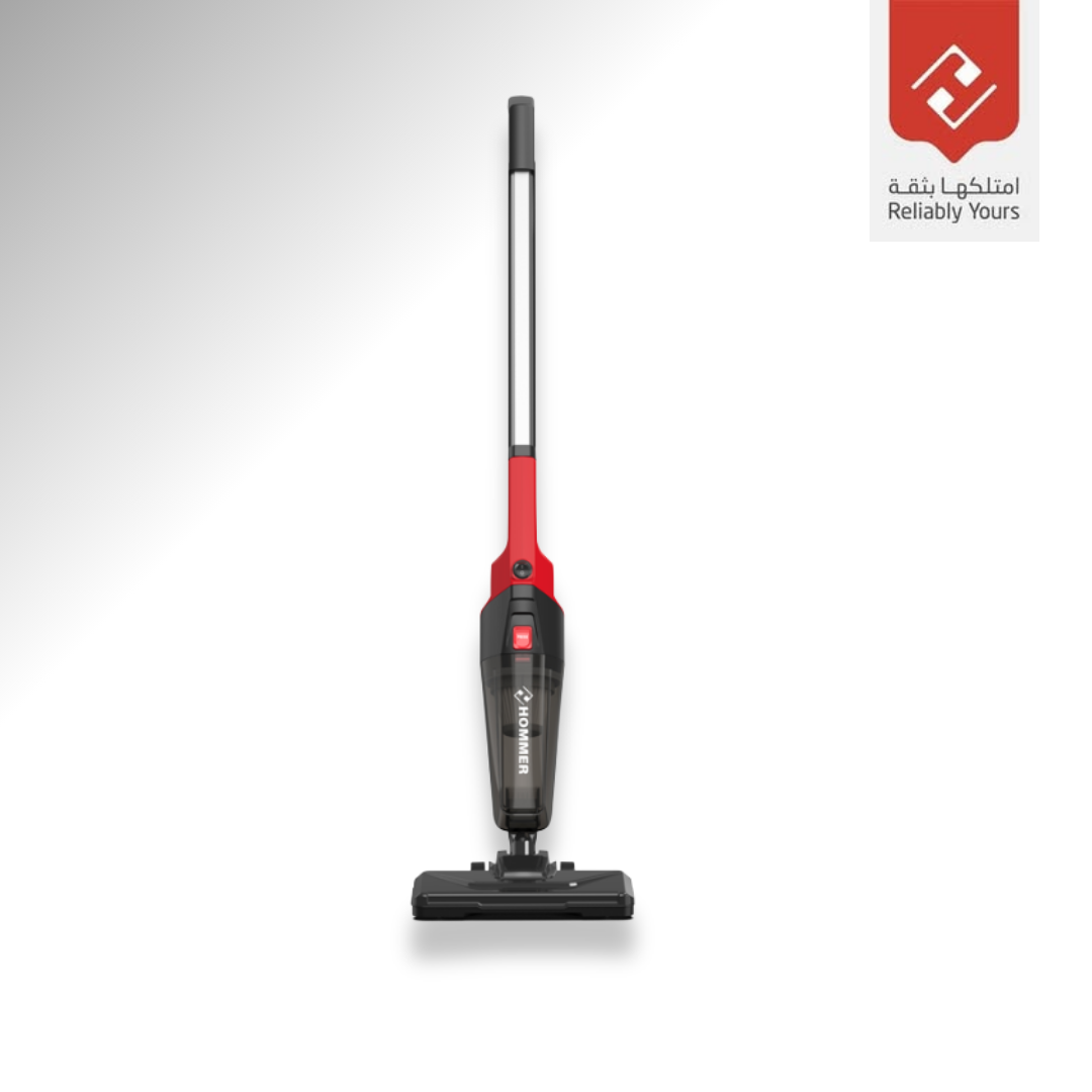 Aspirateur Balai Hommer 600W – Forte Aspiration 16Kpa et Double Filtre HEPA - Rouge