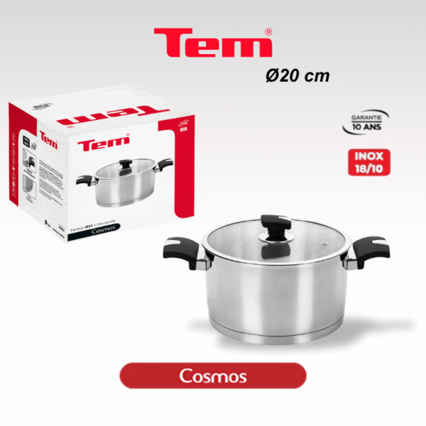 Faitout 20 cm – Inox 18/10 - Tem cosmos