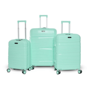 Set de 3 valises Titou incassables à roues démontables – Verre Chewing-gum
