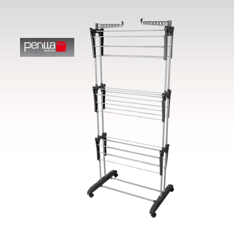 Séchoir à Linge Pliable Tiga Perilla en Aluminium Anti-Corrosion – Léger et Durable – Image 2