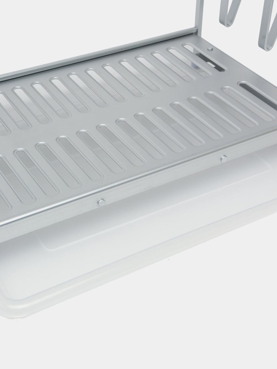 Égouttoir à Vaisselle 2 Étages en Aluminium Taille L – Grande Capacité et Design Moderne – Image 3