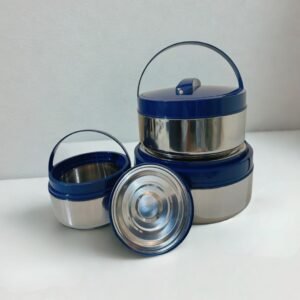 Set de 3 thermos alimentaires Isothermes en Acier Inoxydable