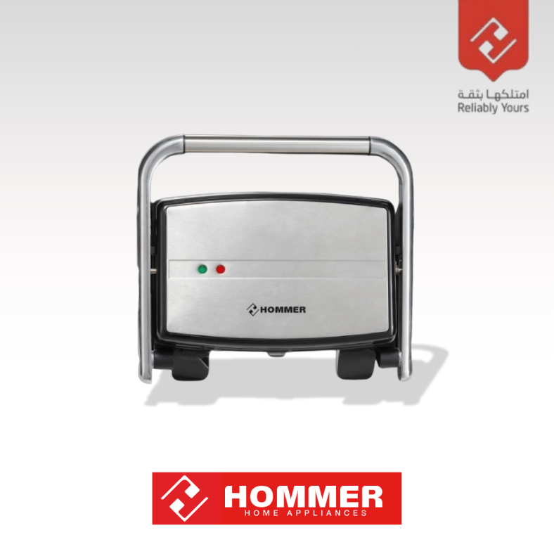 Appareil Panini-Grill Hommer Grand Modèle 1500W Inox – Silver – Image 3