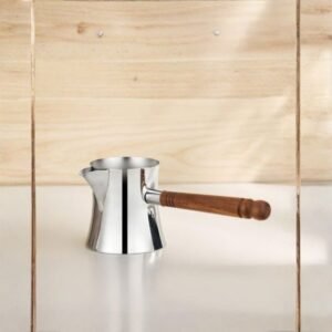 Zazwa en acier inoxydable 500 ml Sama – Modèle de luxe avec manche en bois