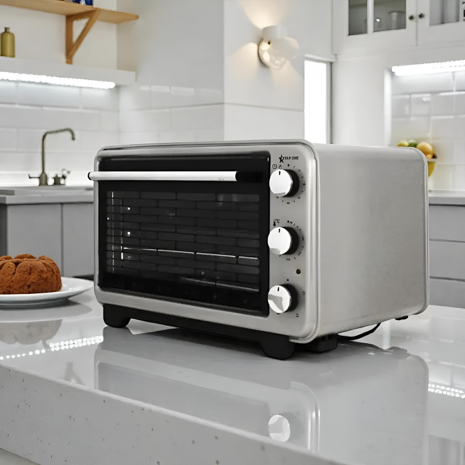 Four Posable électrique STARONE 36L silver avec tourne Broche