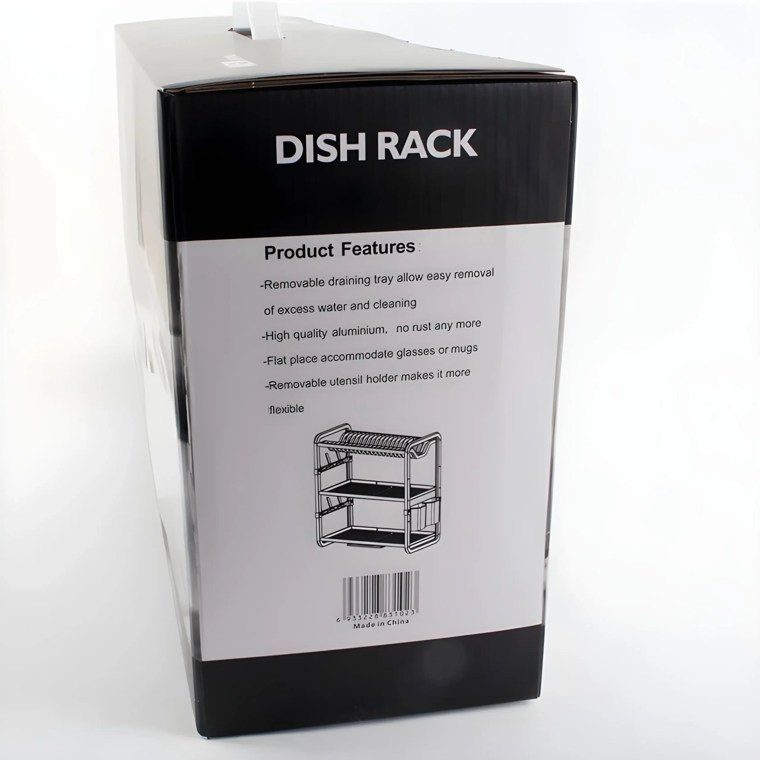 Égouttoir de Vaisselle 3 Étages en Aluminium – Silver – Image 5