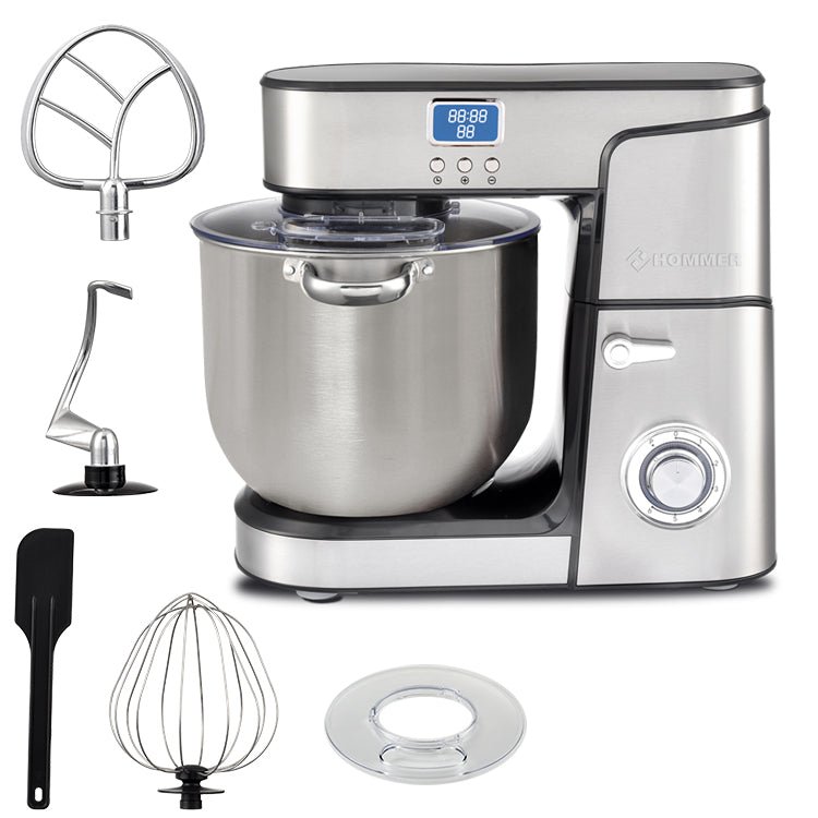 Pétrin Électrique Hommer 12L 2000W – Robot Pâtissier Professionnel avec Bol en Acier Inoxydable – Image 2