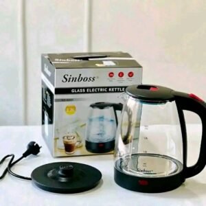 Bouilloire Électrique en Verre 2.2 L – Chauffe Eau Rapide avec Base Rotative