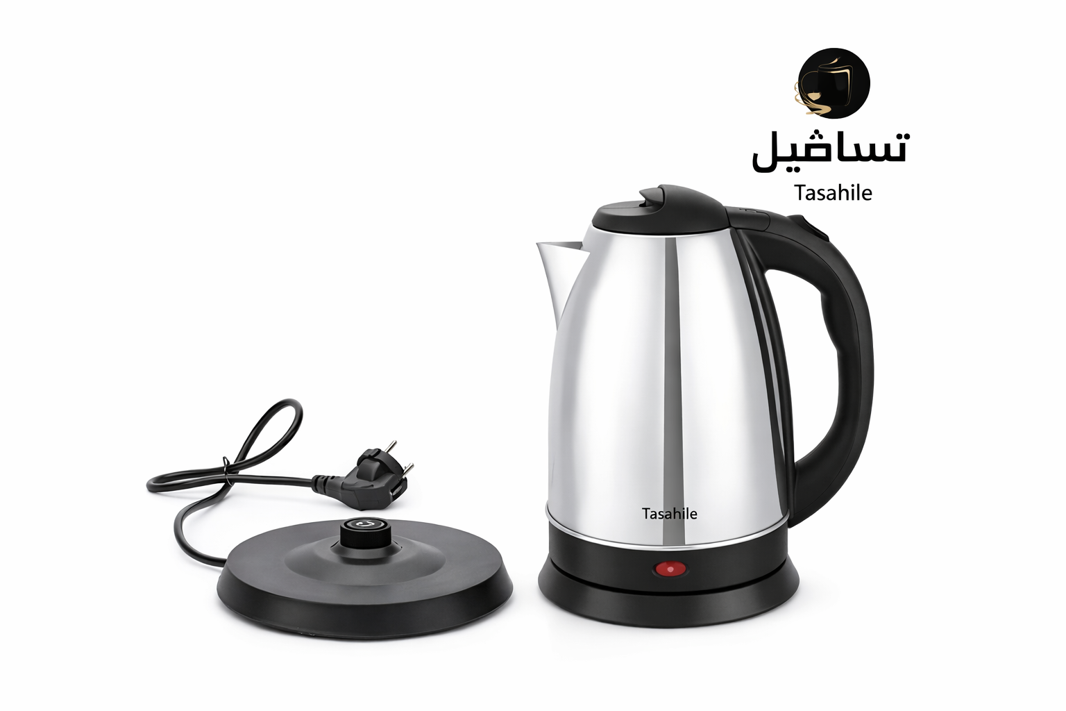 Bouilloire électrique TASAAHILE 1500 W - 2L - Acier Inoxydable (OG-311)