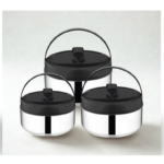 Set de 3 Thermos Alimentaires Isothermes KEEP WARM en Acier inoxydable