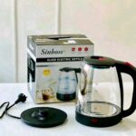 Bouilloire Électrique en Verre 2.2 L – Chauffe Eau Rapide avec Base Rotative