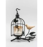 Porte-Bougie Rétro en Forme de Papillon – Style Cage à Oiseaux et Fleur Creuse