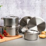 Batterie de cuisine ARSHIA 8 Pièces en acier inoxydable
