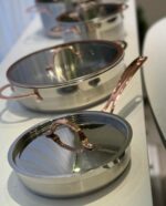 Batterie de cuisine ARSHIA 9 Pièces en acier inoxydable – Poignées effet cuivré – Image 5