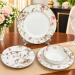 Service de table 24 pièces Jardin Romantique — Floral Rose