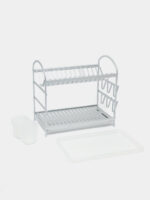 Égouttoir à Vaisselle 2 Étages en Aluminium Taille M – Compact et Élégant – Image 2