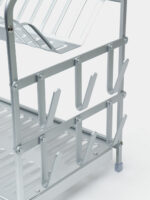 Égouttoir à Vaisselle 2 Étages en Aluminium Taille M – Compact et Élégant – Image 4
