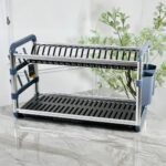 Égouttoir de Vaisselle 2 Étages en Aluminium – Silver
