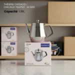 Théière en Acier Inoxydable Chicago KAKMOUS A-1503 – 1,36 L