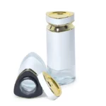 Set Portes Épices 8 Pièces En Verre Avec Support - Blanc – Image 2