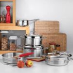 Batterie de Cuisine Korkmaz 9 Pièces en Inox 18/10 - Alfa A1660 – Image 10