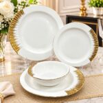 Service de table 24 pièces Éclat d'Or — Rayons Dorés