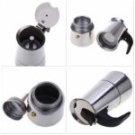 Cafetière Italienne Expresso En Acier Inoxydable – 6/9 Tasses – Image 3