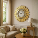 Horloge Murale Décorative Soleil – Diamètre 70 cm – Image 2