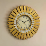 Horloge Murale Décorative Soleil – Diamètre 70 cm