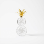 Cristal à Bulles & Feuillage Doré | Déco Luxe