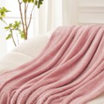 Plaid Nid d’Abeille Ultra Doux 200 x 220 cm – Couverture 2 Places – Image 2