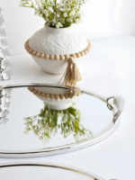 Set de 2 Plateaux de Service Ovales à Effet Miroir & Finition Prestige – Image 3