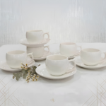 Service à Café Turc 12 Pièces en Porcelaine