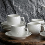 Service à Café Turc 12 Pièces en Porcelaine – Image 3