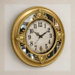 Horloge Murale Vintage Baroque Dorée – Ø 63 cm