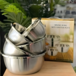 Ensemble de 5 bols en acier inoxydable 18/10 Izadora – Image 3
