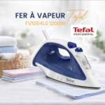 Fer à Repasser Vapeur Tefal Steam Essential FV1054L0 – 1200W, Bleu et Blanc