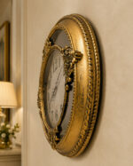 Horloge Murale Vintage Baroque Dorée – Ø 63 cm – Image 3