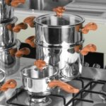 Batterie de Cuisine Falez 43 Pièces en Inox 18/10 – Manches Effet Bois – Image 3